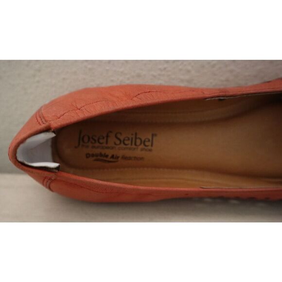Josef Seibel Women's Sz EUR 37 US 6-6.5 Red Suede Pippa 29 Ballet Flats - Picture 6 of 8